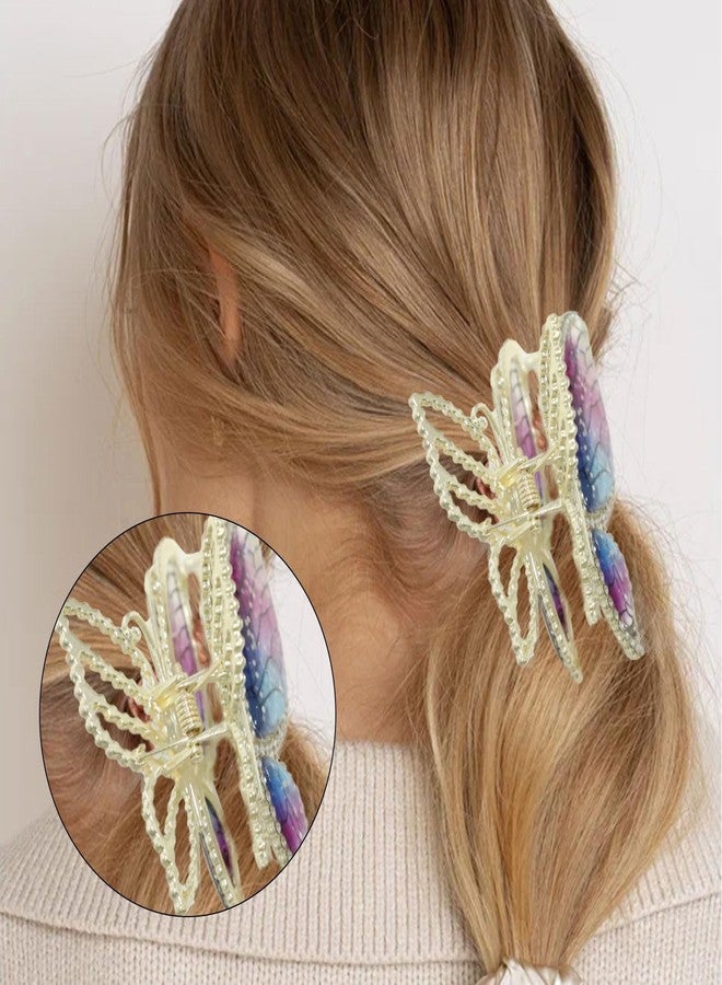 DeepSexual Butterfly Hair Clips with Metal Claw - Glitter Rhinestones Decorative Accessories, Strong Hold for Women Girls Thin Thick Hair Styling, 1Pcs - Image 3